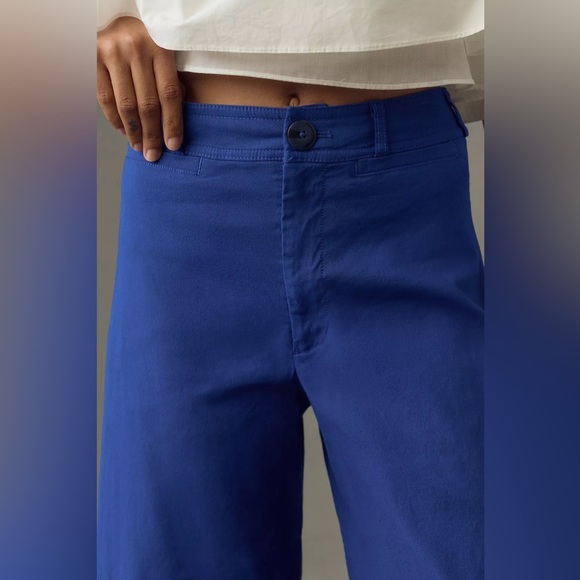 NWT! Anthropologie The Ettie High-Rise Crop Wide-Leg Pants Maeve - Size 32 🏠 - Picture 7 of 7